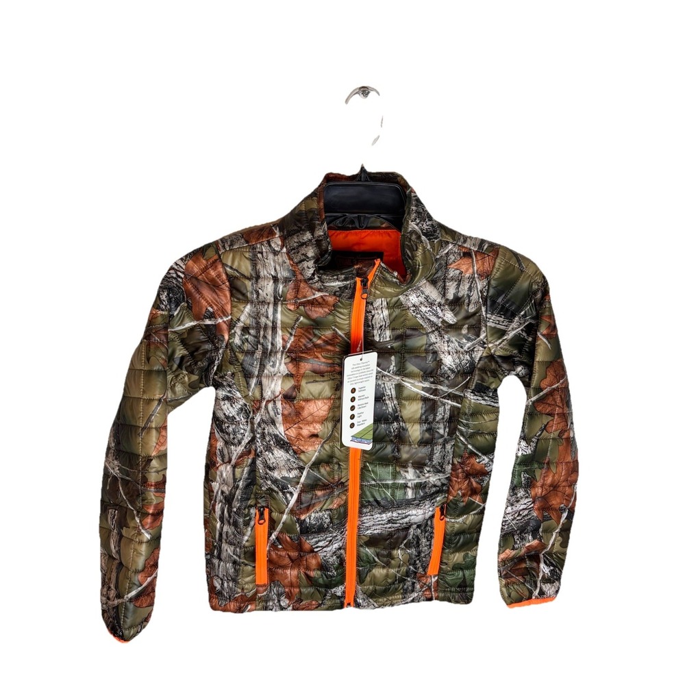Trail Crest Camo Jacket Highland Timber KIDS LG Polyester Insulated Quilted NWT